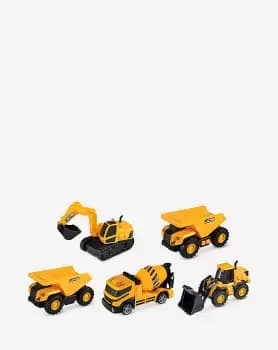 Set of 5 JCB Digger/Construction Vehicle Toys