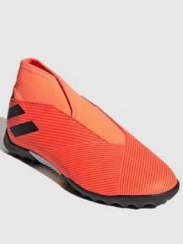 Adidas Junior Nemeziz Laceless 19.3 Astro Turf Boot - Red Black