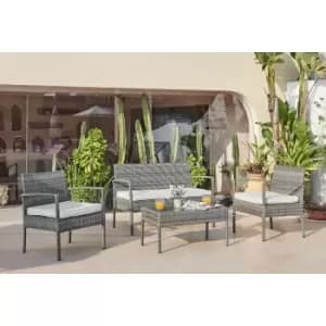 Porto Outdoor Sofa Set 4 Seat Grey