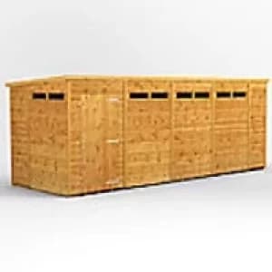 Power Garden Shed 186PPSS Golden Brown 18x6
