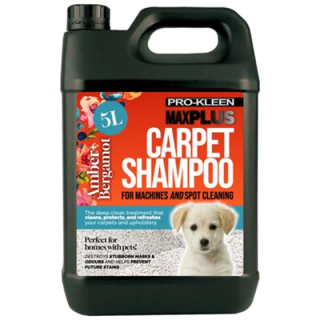 ProKleen Carpet Cleaning Shampoo Odour Remover Amber & Bergamot Scent 1 x 5L Clear unisex