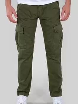 Alpha Industries Cargo Pant, Dark Olive, Size 30, Men