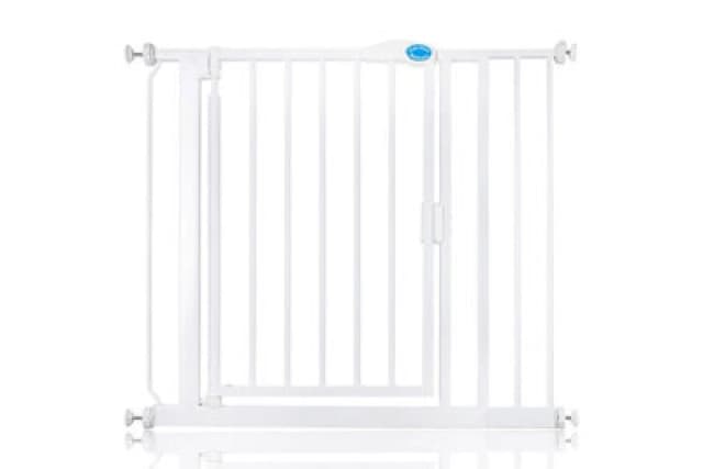 Bettacare Auto Close Pet Gate, 89.4Cm - 96.4Cm, White, Pressure Fit Stair Gate For Dog & Puppy