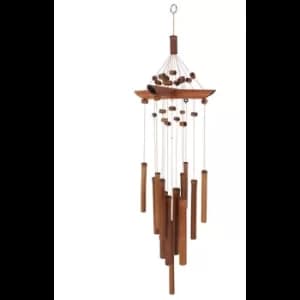 Bamboo Windchime with Beads