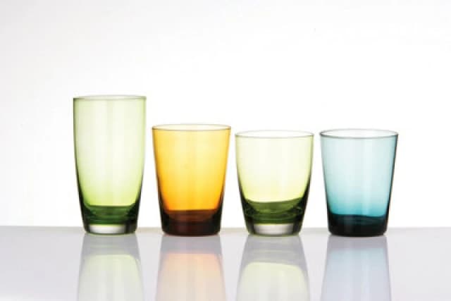 Premier Housewares Reva Hi Ball Green Glass Green