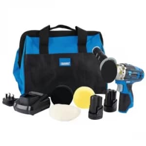 Draper 99725 Storm Force 10.8V Mini Polisher Kit (2x 1.5Ah, Charg...