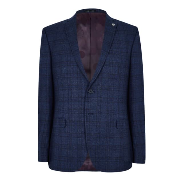 Ted Baker Munro Check Jacket - Blue Blue S