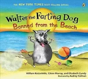 walter the farting dog banned from the beach