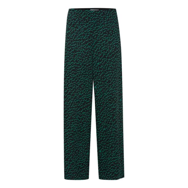 Ichi Womens Trousers Ichi Kate Jacquard 7 Vert Female S