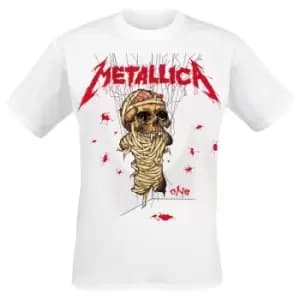 Metallica - One Landmine Unisex Medium T-Shirt - White