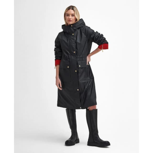 Barbour International Wyatt Showerproof Shell Jacket - UK 10 Black Coats and Jackets female LSP0189BK11 UK 10
