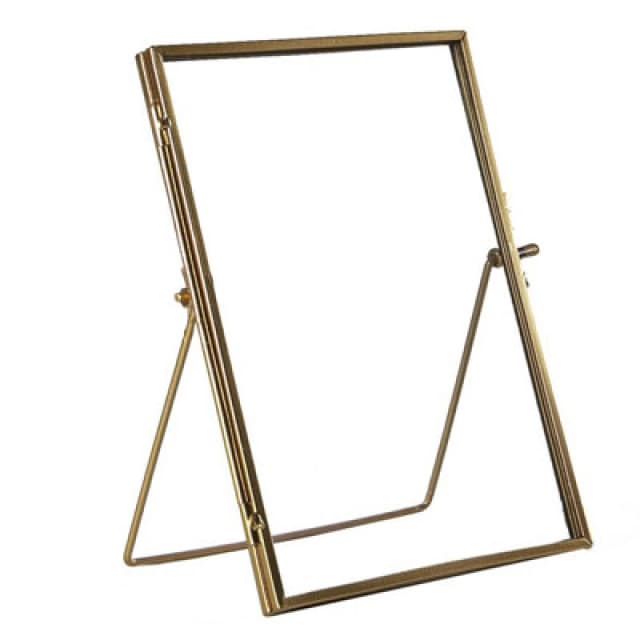 Nicola Spring Standing Metal Photo Frame - 6" X 8" - Rose Gold