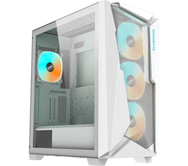 Gigabyte C301 GLASS White V2 Mid Tower Gaming Case - White