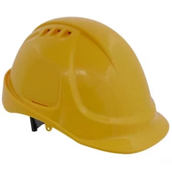 Worksafe 502Y Plus Safety Helmet - Vented (Yellow)