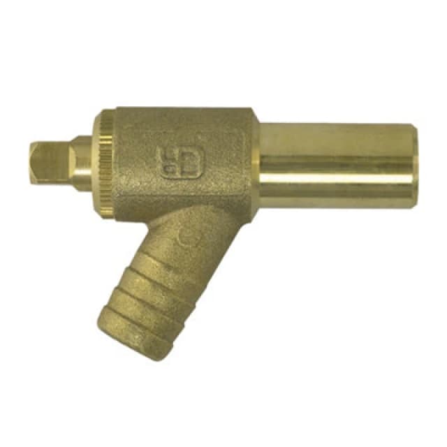 John Guest Brass Drain Cock 15mm (Pack Of 5) Gold