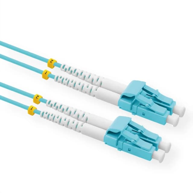 Value 21.99.8821 fibre optic cable 1m LC OM3 Turquoise