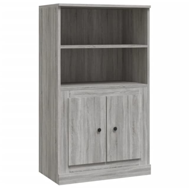 VIDAXL Highboard Grey Sonoma 60x35.5x103.5cm Engineered Wood Vidaxl 8720845792084