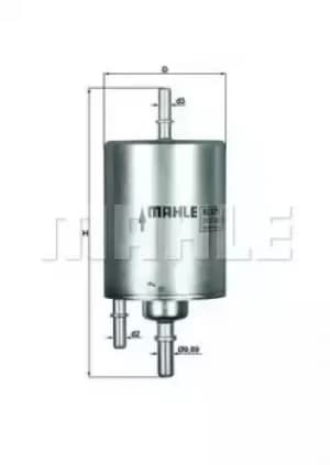 Fuel Filter KL571 70364455 by MAHLE Original
