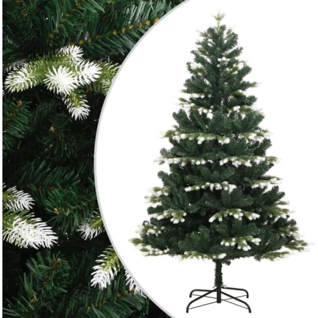 VIDAXL Vidaxl - Artificial Hinged Christmas Tree with Flocked Snow 150cm 356756