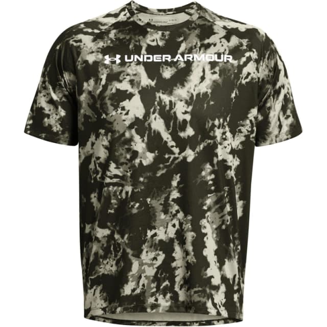 Under Armour TECH ABC CAMO SS - Green Green S