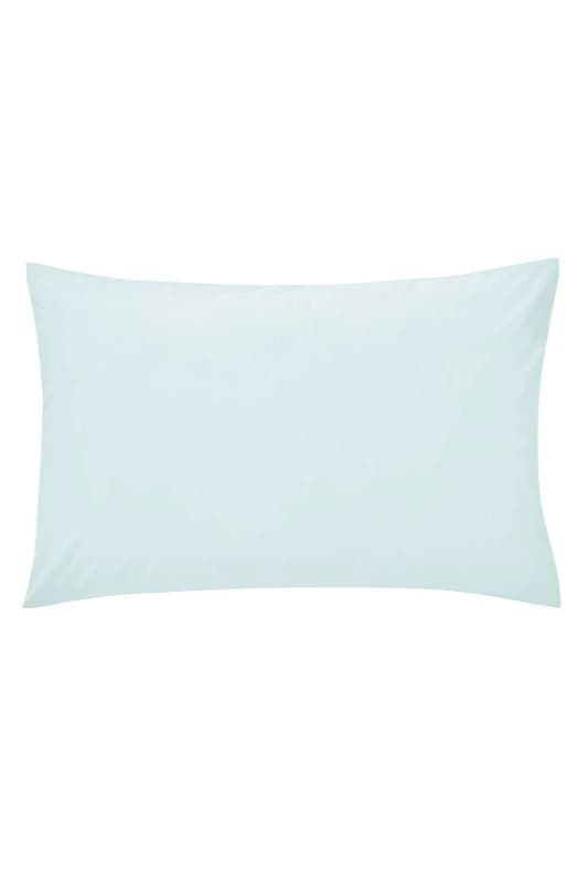 Helena Springfield Helena Springfield 'Plain Dye' Polycotton Standard Pillowcase in Duck Egg Blue Duck Egg Blue One Size Unisex 5016709478021