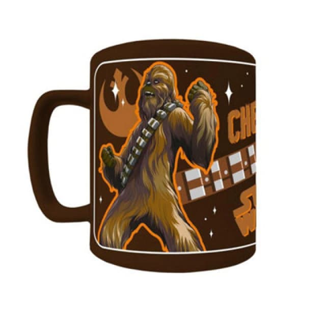 Star Wars Star Wars Fluffy Chewbacca 440ml Mug in Brown Brown One Size Unisex 5063574672351
