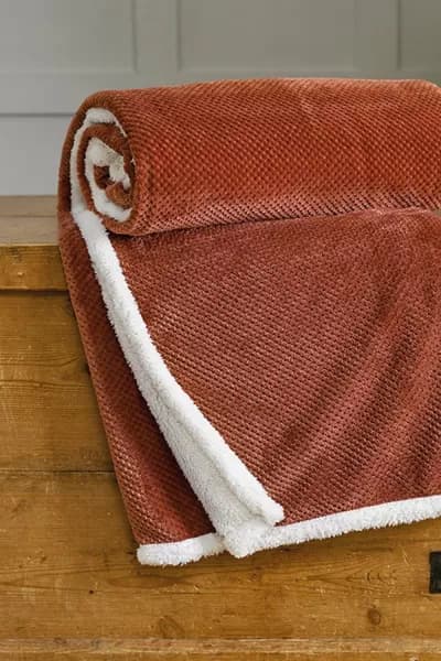 Penzance Jacquard Fleece Sherpa Throw
