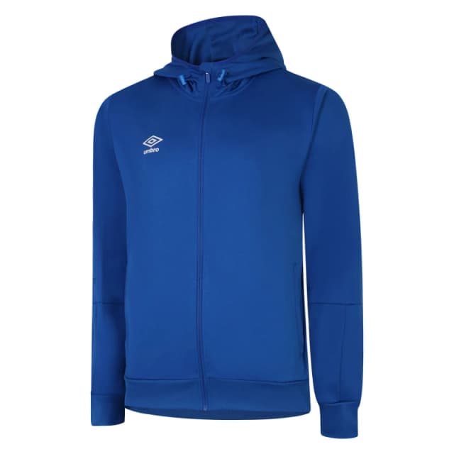 Umbro Umbro Men Total Training Knitted Full Zip Hoodie in Mid Blue Size: Small Mid Blue S Male 5063425506200