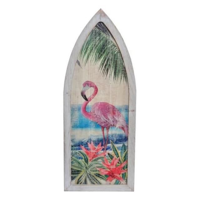 Sublime Market Connect Wall Decoration - Tropical Wood - Flamenco - Flamingo - 40x2.5x101cm - Contemporary Design