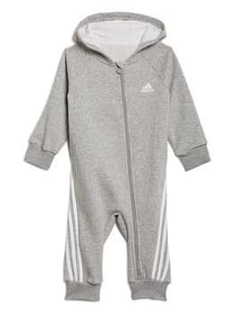 Boys, adidas Infant Unisex Future Icons All-in-One - Grey/White, Size 18-24 Months
