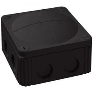 Junction box L x W x H 110 x 110 x 66mm Wiska 10060648 Black