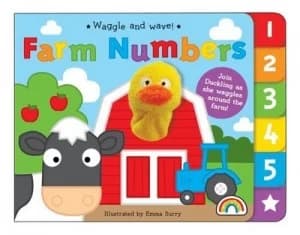 Waggle and Wave - Farm Numbers by Emma Surry Hardback