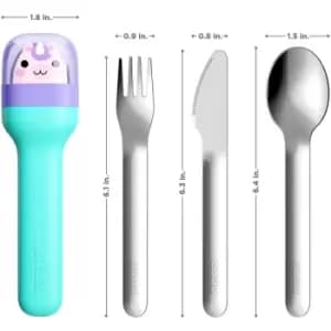 Zoku Kids Pocket Utensil Set - Unicorn Unicorn