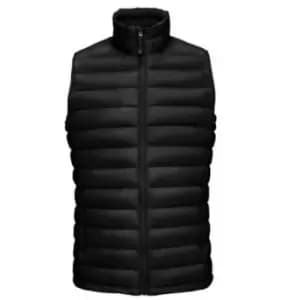 SOLS Mens Wilson Lightweight Padded Bodywarmer (L) (Black)