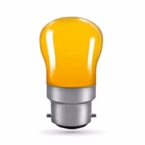 Crompton 15W Small Bayonet Cap Pygmy Sign Bulb - Amber