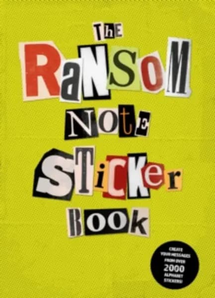 ransom note sticker book thousands of letters for your anonymous messages 9781837760398