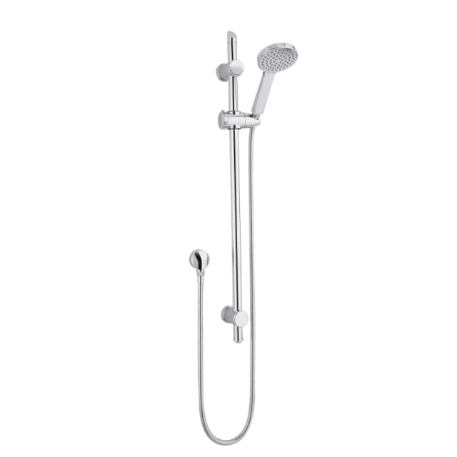 Balterley Slide Rail Shower Kit with Water Saving Head Outlet Elbow Chrome Silver