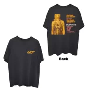 James Bond 007 - Goldfinger Movie Poster Unisex XX-Large T-Shirt - Black