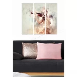 MDF139307069 Multicolor Decorative MDF Painting (3 Pieces)