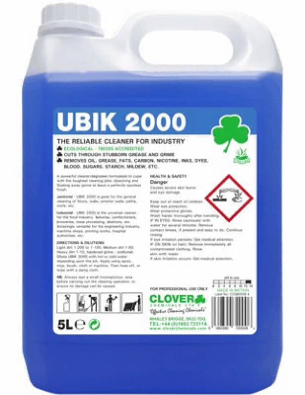 Clover Chemicals Ubik 2000 Universal Cleaner Concentrate 5L