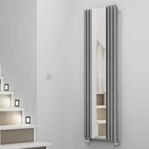 Terma Rolo Designer Radiator Salt 'n' Pepper finish Mirror Vertical 1800 x 590mm