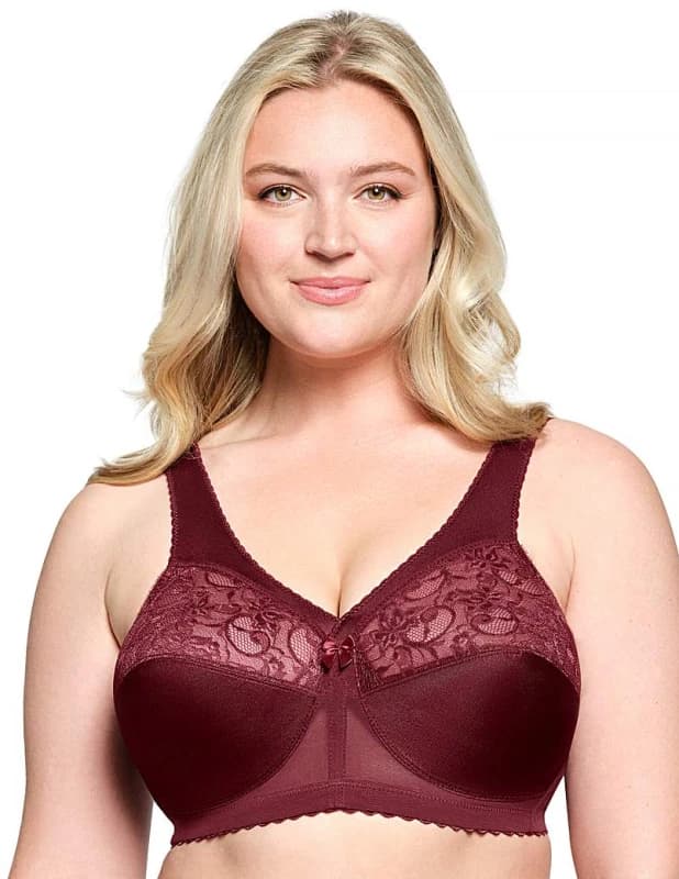 Glamorise Glamorise 1000 Magic Lift Bra Burgundy - Glamorise - Size: 38H Burgundy Female 38H MS10983