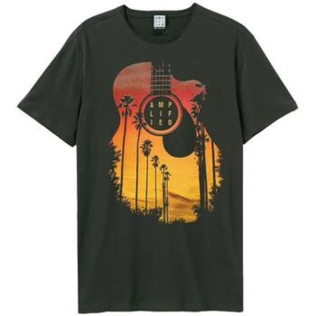 Amplified Amplified Men Sunset T-Shirt in Charcoal Size: X-Small Charcoal XS Male 5063238003835