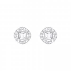 Swarovski Angelic Rhodium Plated White |Square Jewellery