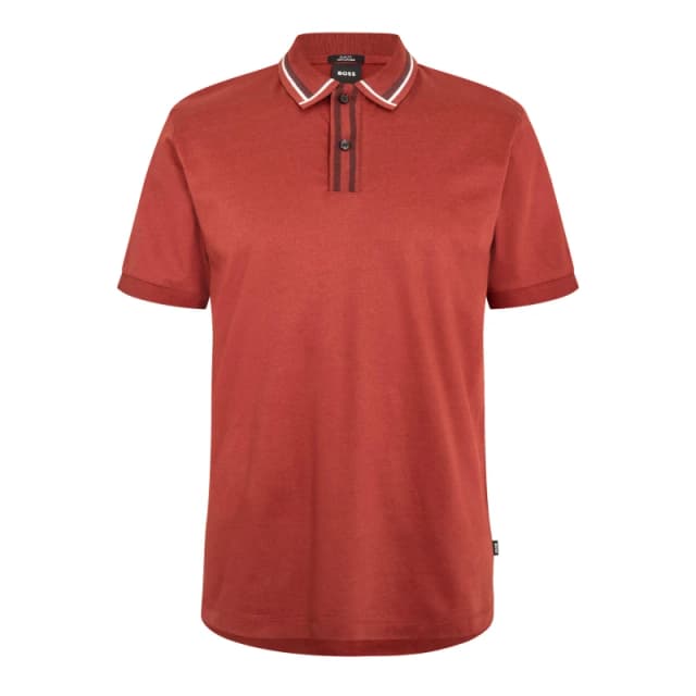 Boss Mens Phillipson Short Sleeve T-Shirt Open Brown male L