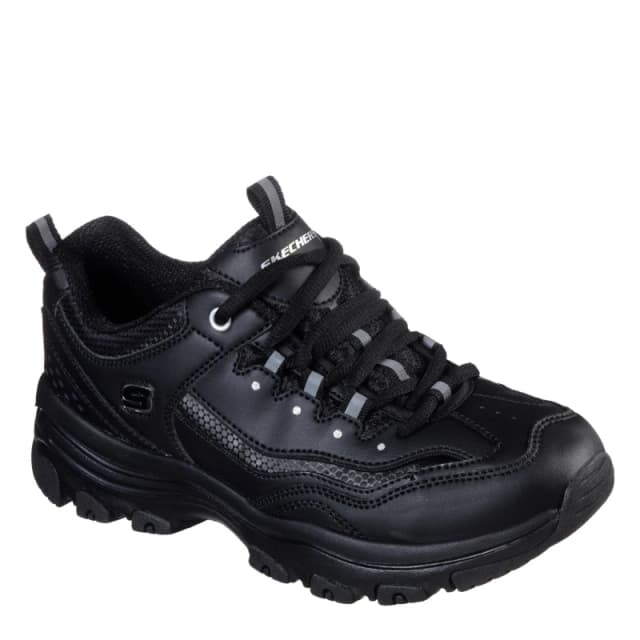 Skechers DLite Trainers Ladies Black female 6 (39)