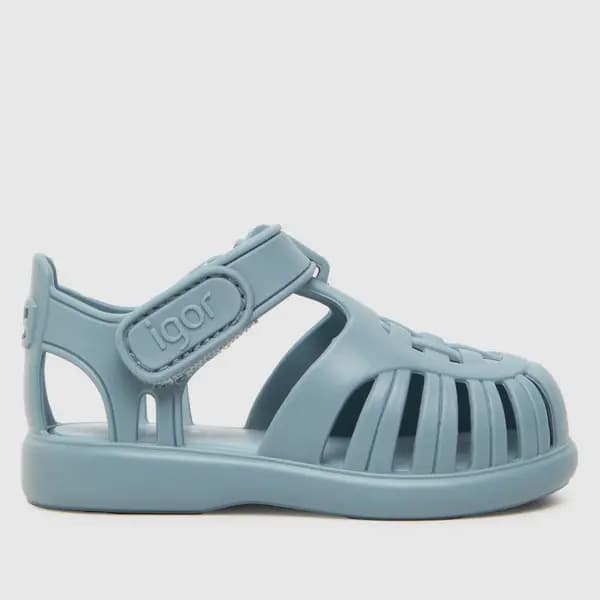 Igor blue tobby solid Toddler sandals