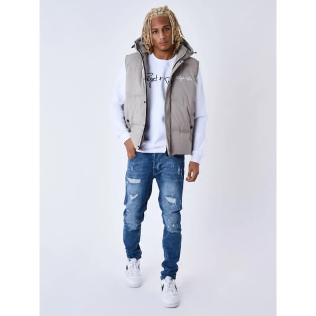 Project X Paris Hooded sleeveless jacket Project X Paris Marron Male S