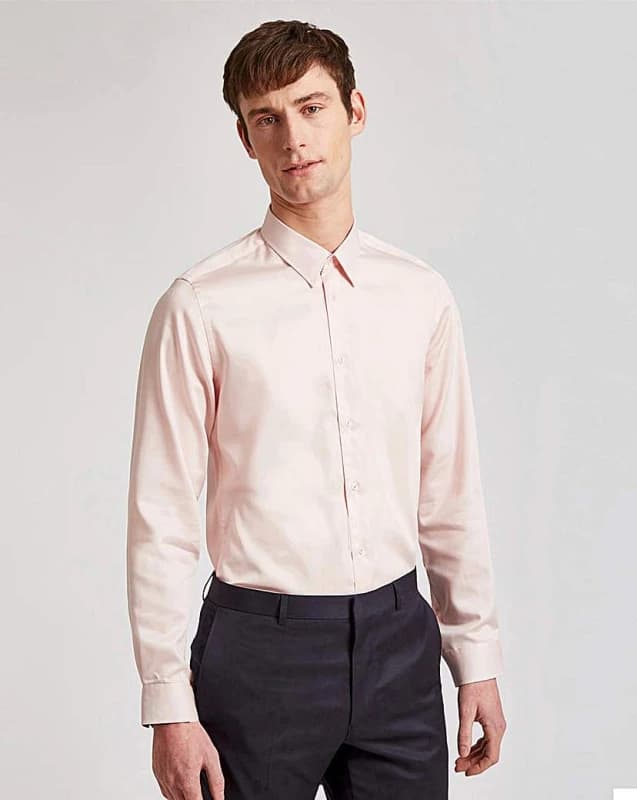 Ted Baker Men Maelor Core Pale Pink Shirt Pink One Size Male 5059508472289