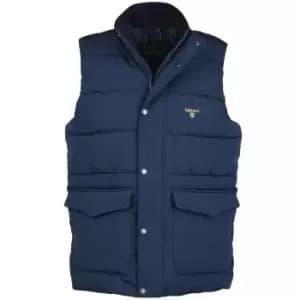 Barbour Mens Riley Gilet Navy/Ivy Tartan Large